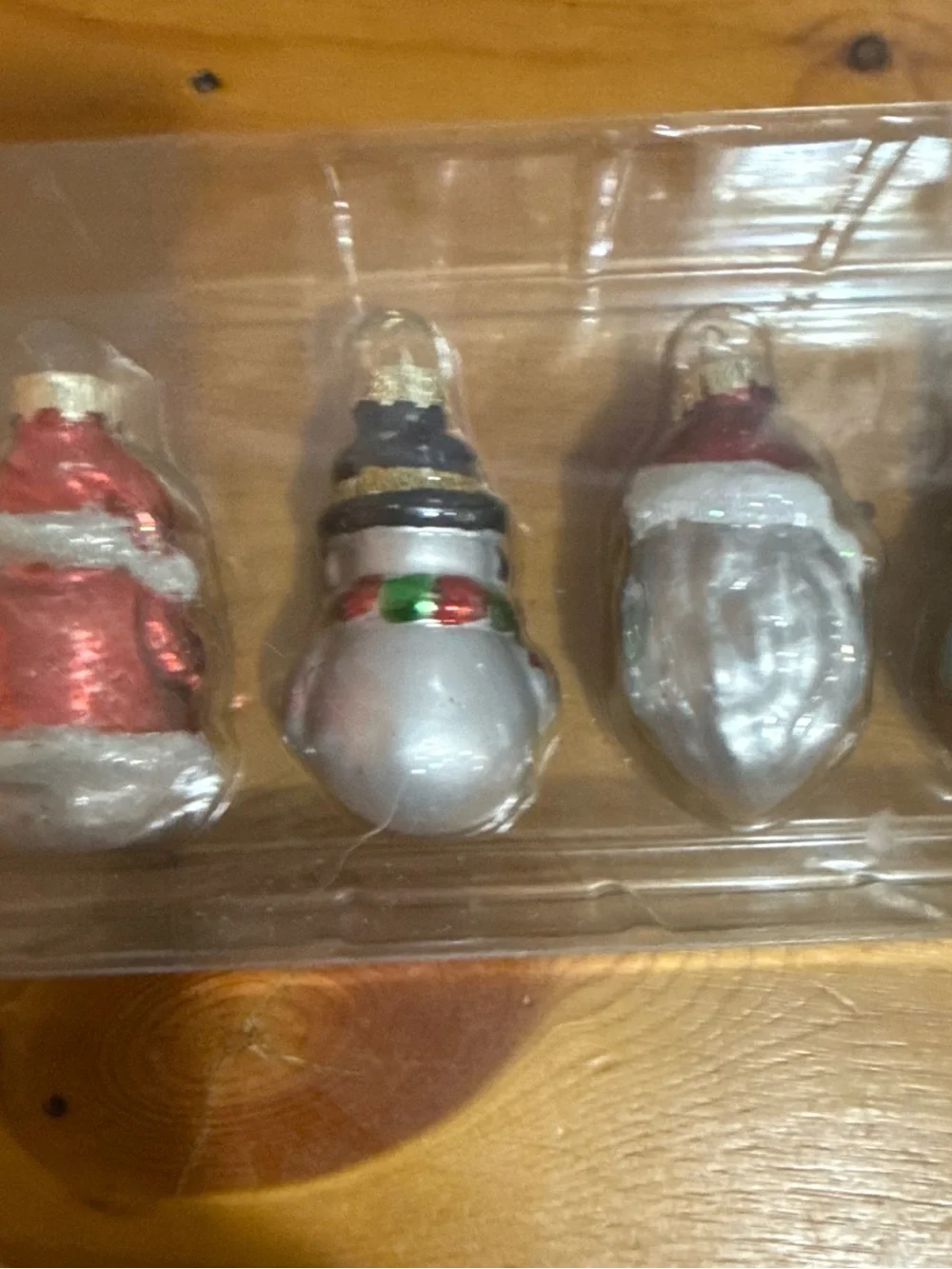Kurt Adler Glass Holiday Ornament Set - White, Red, Green, Gold